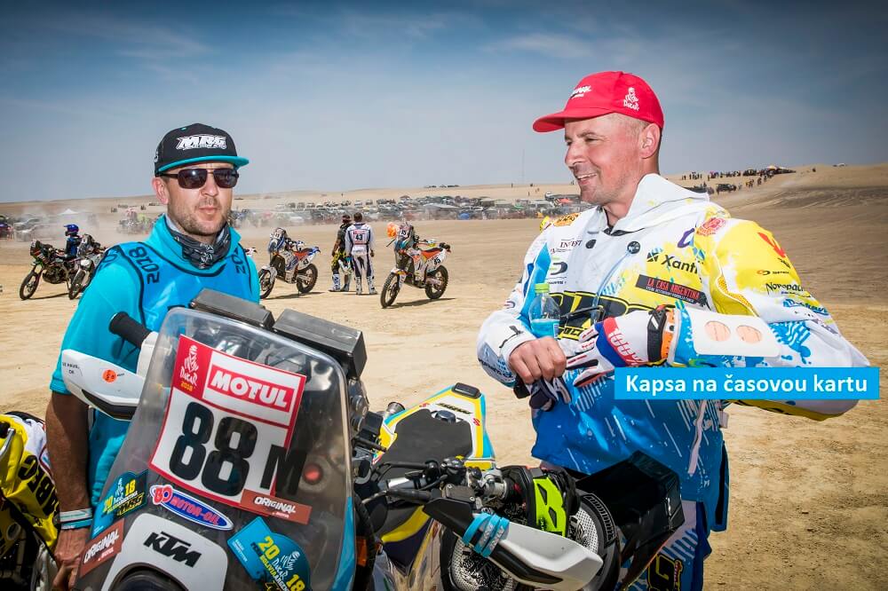 Jan Veselý v PSI moto oblečení na Rallye Dakar